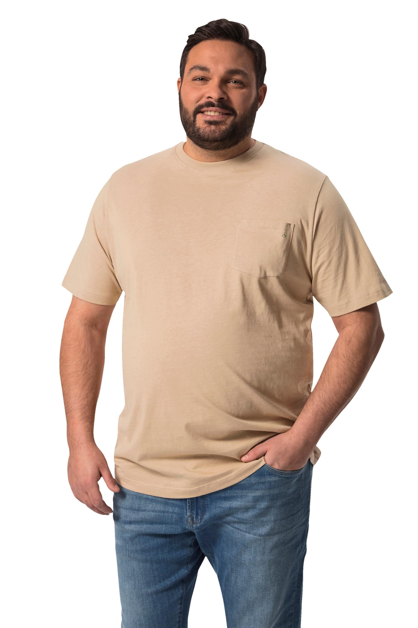 Boston Park Herren große Größen Übergrößen Menswear L-8XL T-Shirt, Halbarm, Brusttasche 829947