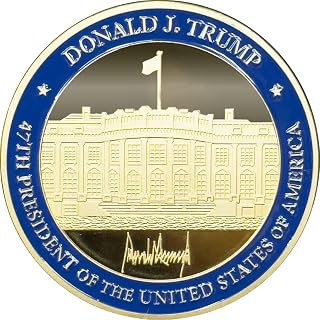 EL17-5 New 47th President Donald J. Trump Challenge Coin White House POTUS MAGA