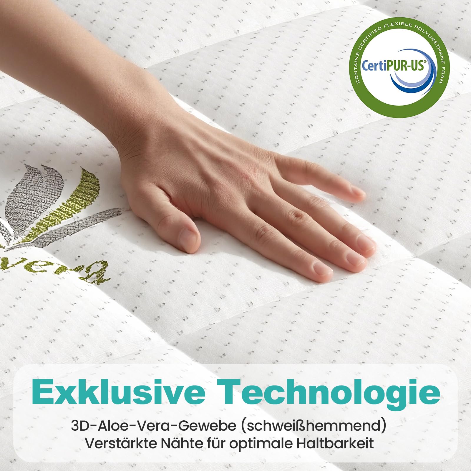 Wowttrelax Coprimaterasso 90 x 190 cm, in fibra di bambù traspirante, sottile, 3 cm, per materassi da 15 a 30 cm, ipoallergenico, lavabile con antiscivolo
