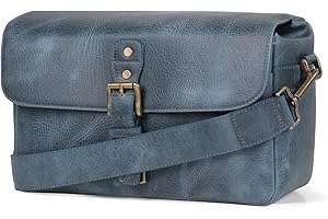MegaGear Torres Genuine Leather Camera Messenger Bag for Mirrorless, Instant and DSLR Cameras