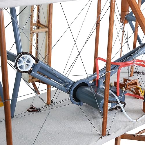 Miniatura 4 de Old Modern Handicrafts 1903 Wright Brother Flyer - Escala 1:10 - Modelo de avión - Modelo de avión de madera de calidad de museo para el hogar y la