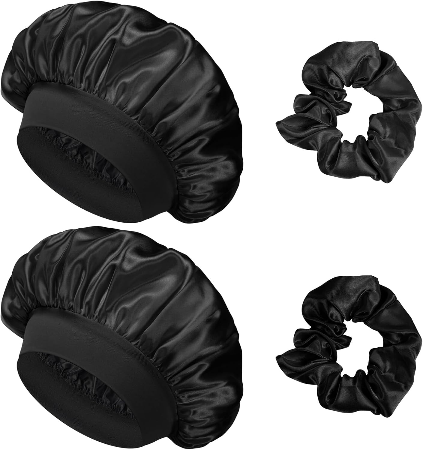 flintronic Satin Hair Cap, Satin Silk Sleep Cap