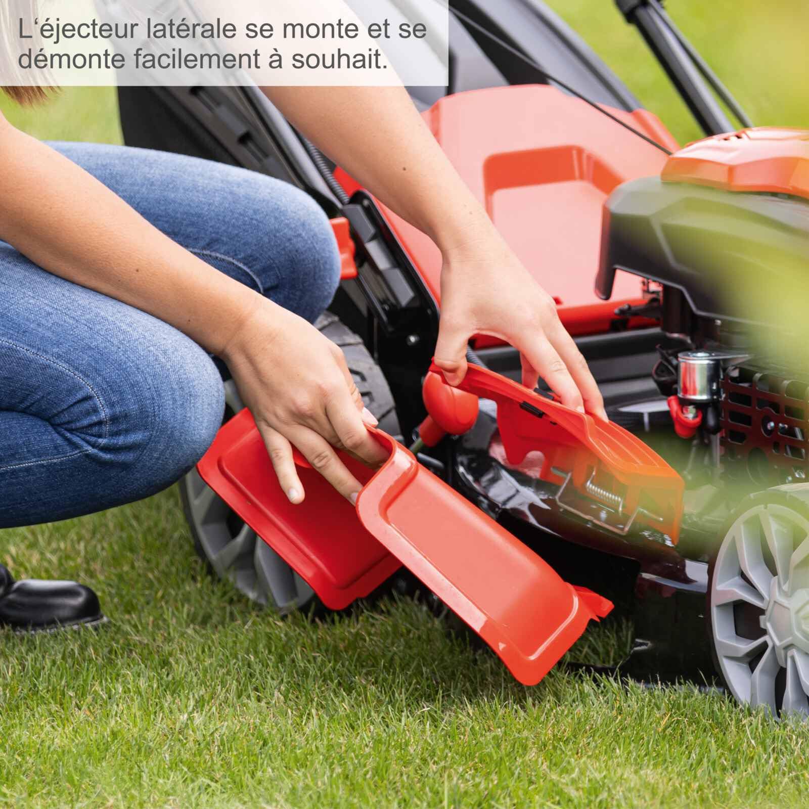 Scheppach Tondeuse à Gazon Hybride MS225-56E - Batterie + Chargeur Inclus