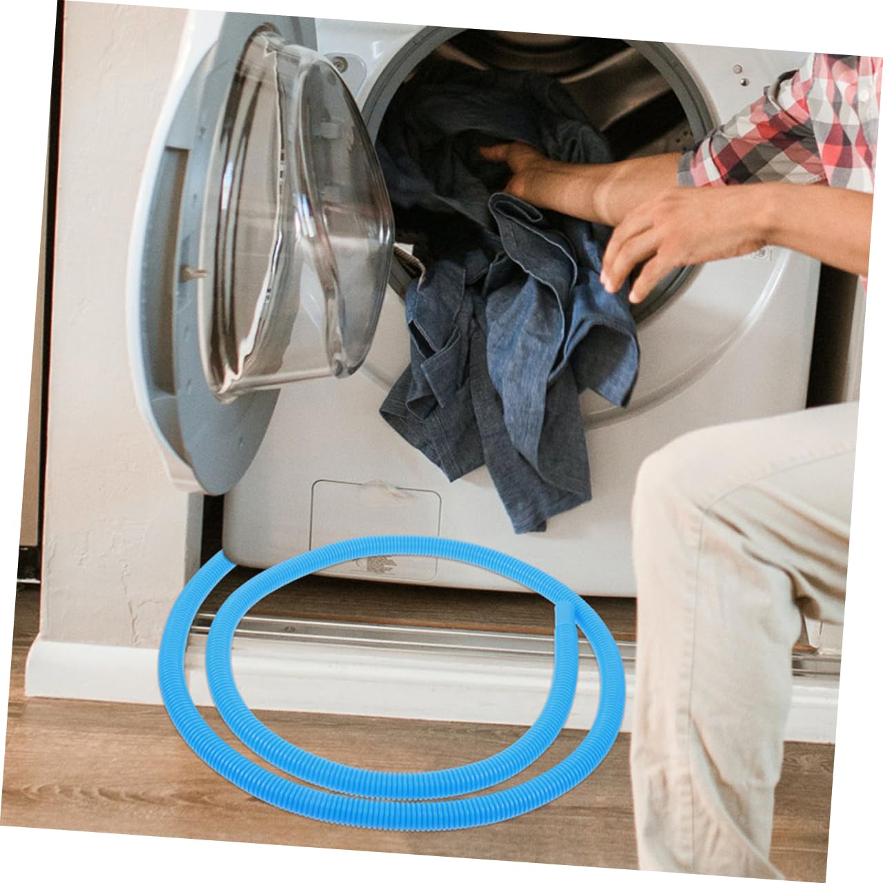 HOMSFOU 5 Set Tubo Ingresso Lavatrice Kit Tubi Aria Condizionata Di Alimentazione Della Lavastoviglie Estensione Lavatrice Tubo Prolunga Pe Blu 2 Pezzi*5