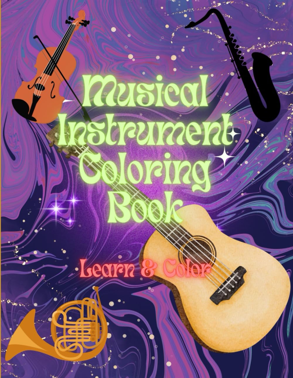 Musical Instrument Coloring Book: Educational & Fun!