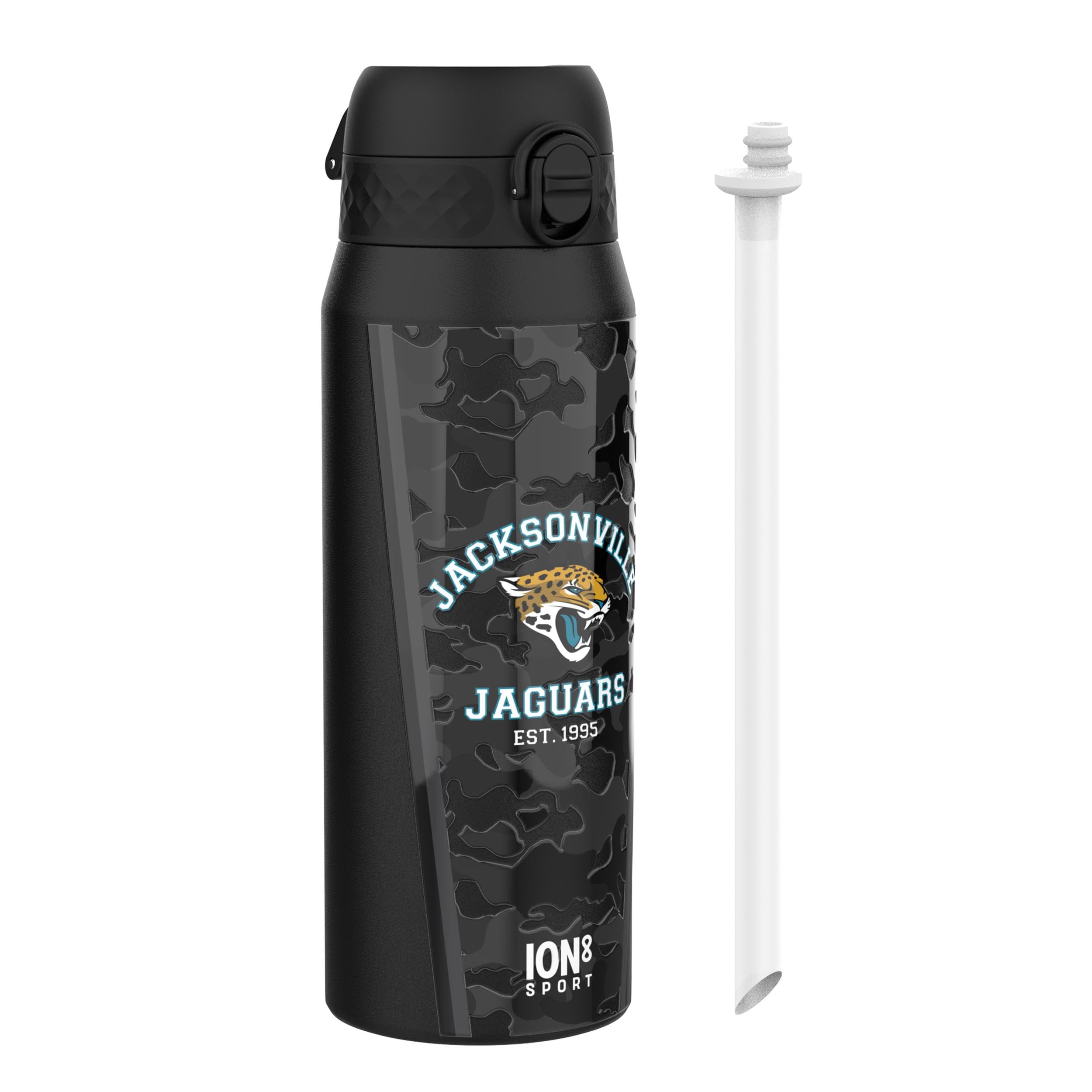 Ion8 Nfl X Insulated Steel Water Bottle, Nfl Jaguars, 750Ml (24Oz)