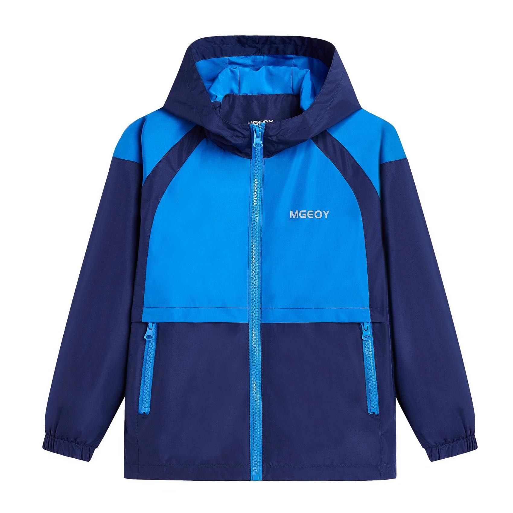 Vestes de pluie imperméables à capuche pour enfants, manteau léger doublé en maille pour filles et garçons, 5 à 16 ans