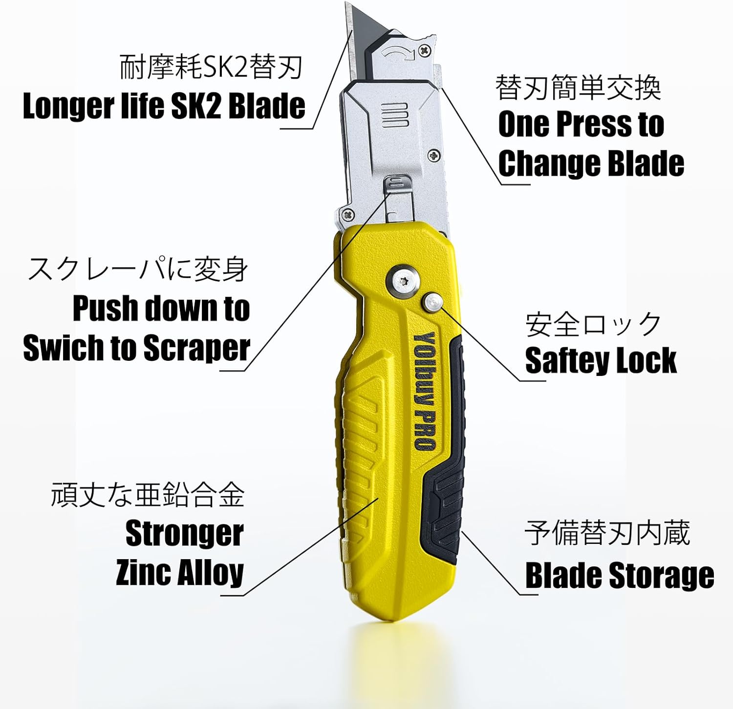 The Ultimate YOIbuy PRO Foldable Utility Knife: Versatile Tool for Every Task!