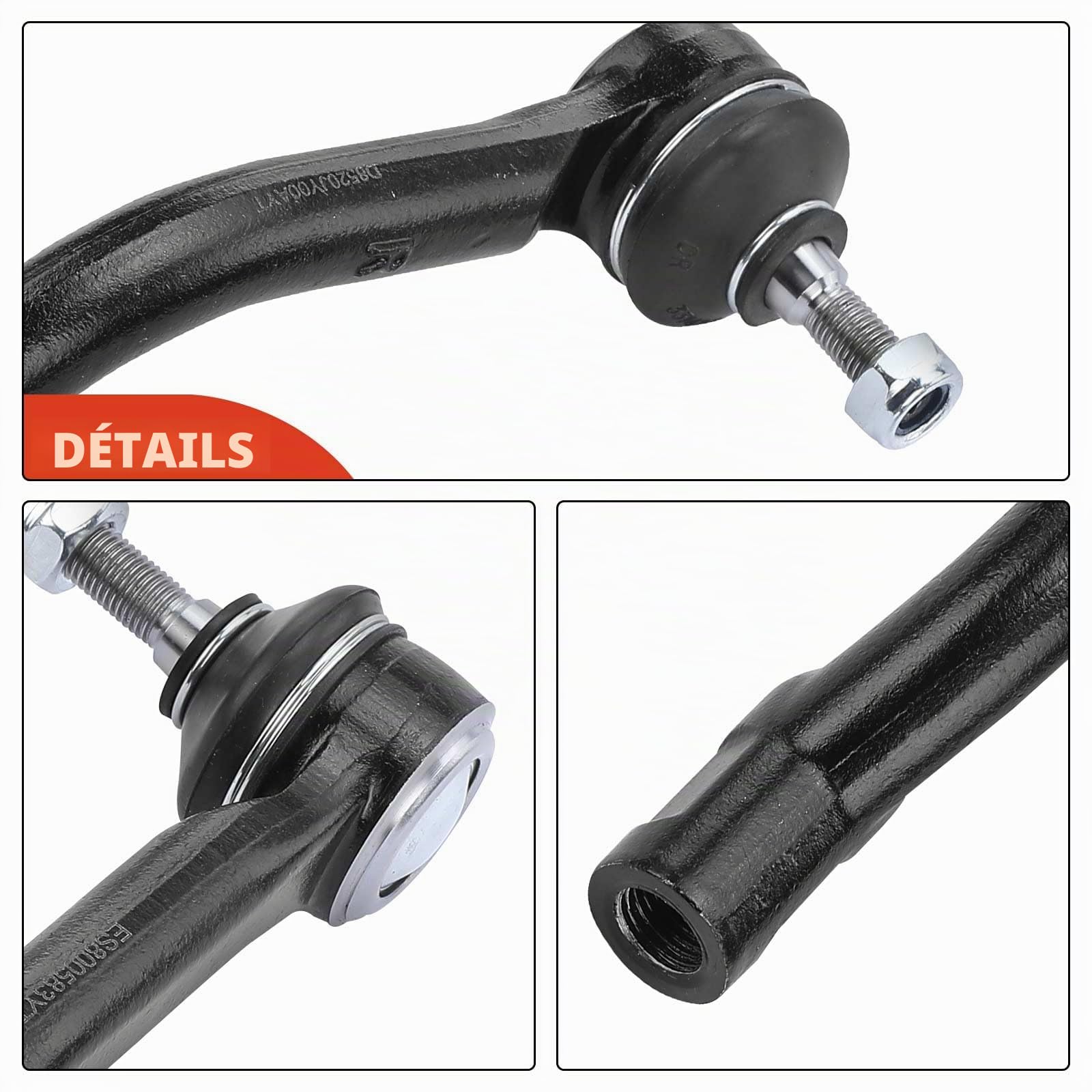 Frankberg 2 embouts de biellette de direction avant gauchedroite | Compatible avec: X-Trail T31, Koleos I HY, Qashqai +2 I J10 NJ10