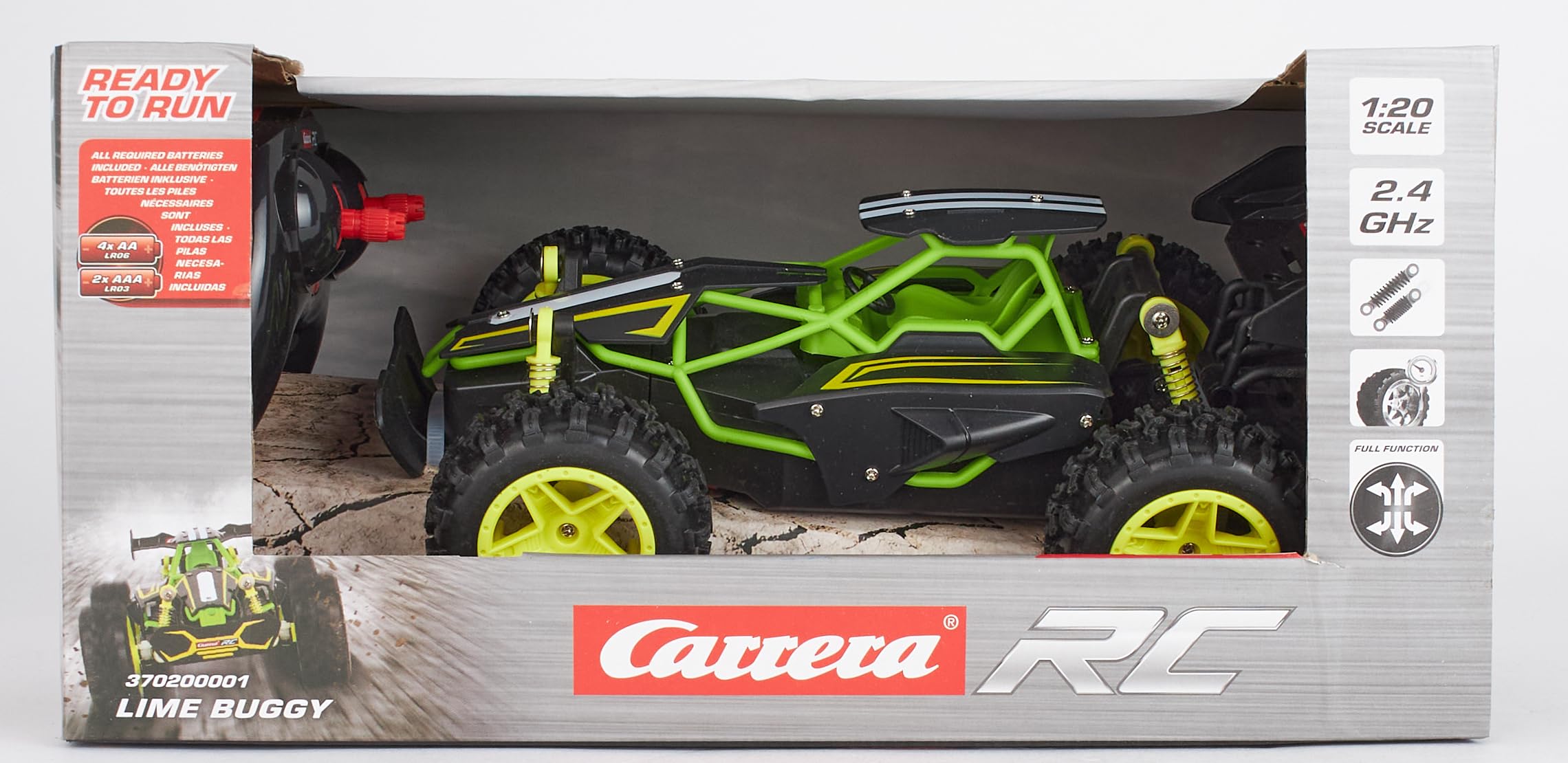 Carrera - 370200001-2.4GHz Lime Buggy B/O