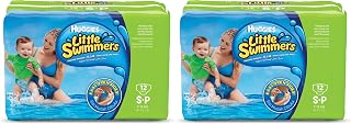 HUGGIES LITTLE SWIMMER, Swim Pants Diaper, Size Small, 12 Swim Pants (Pack of 2)