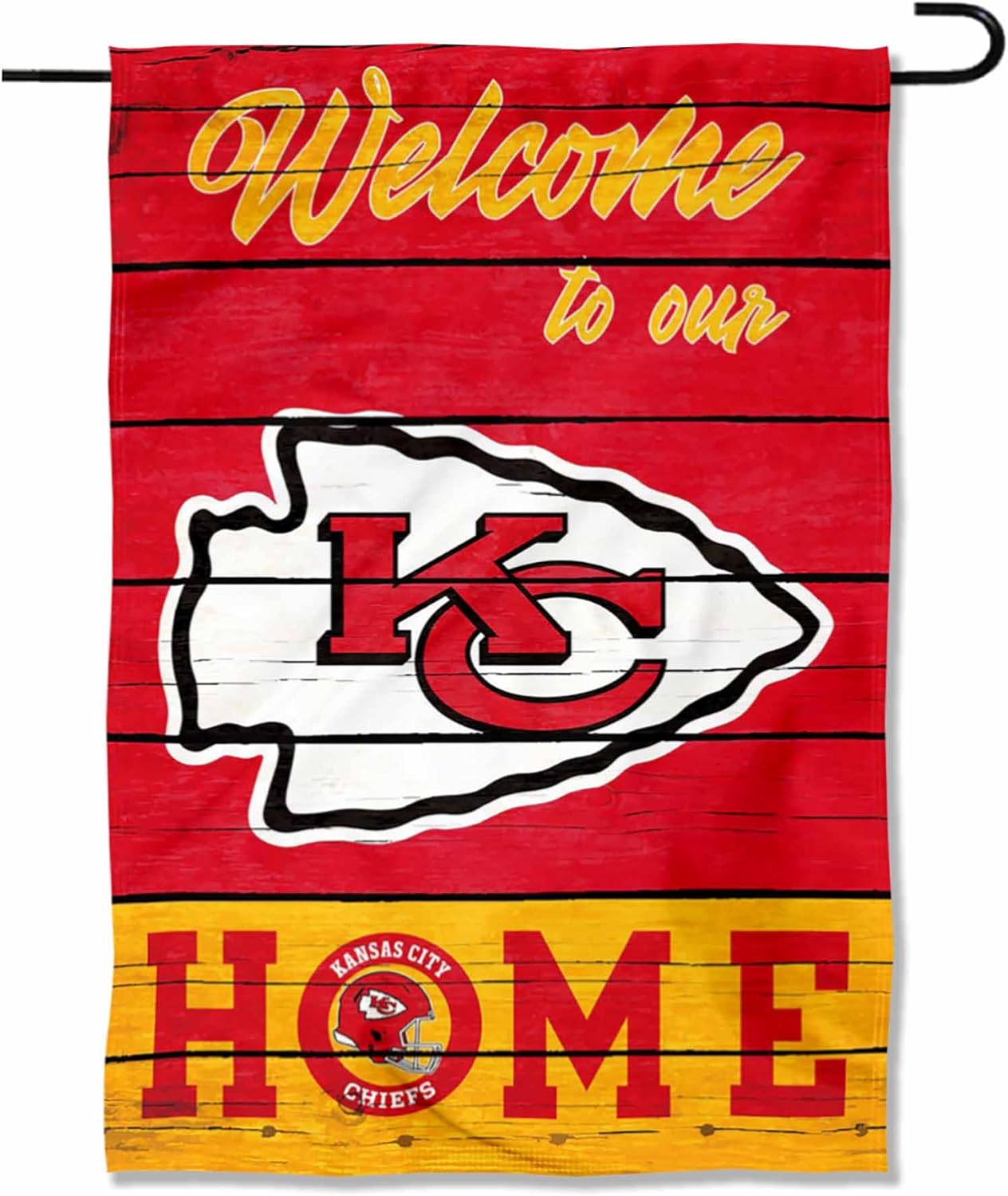 Kansas City Chiefs Welcome Home Decorative Garden Flag Double Sided Banner