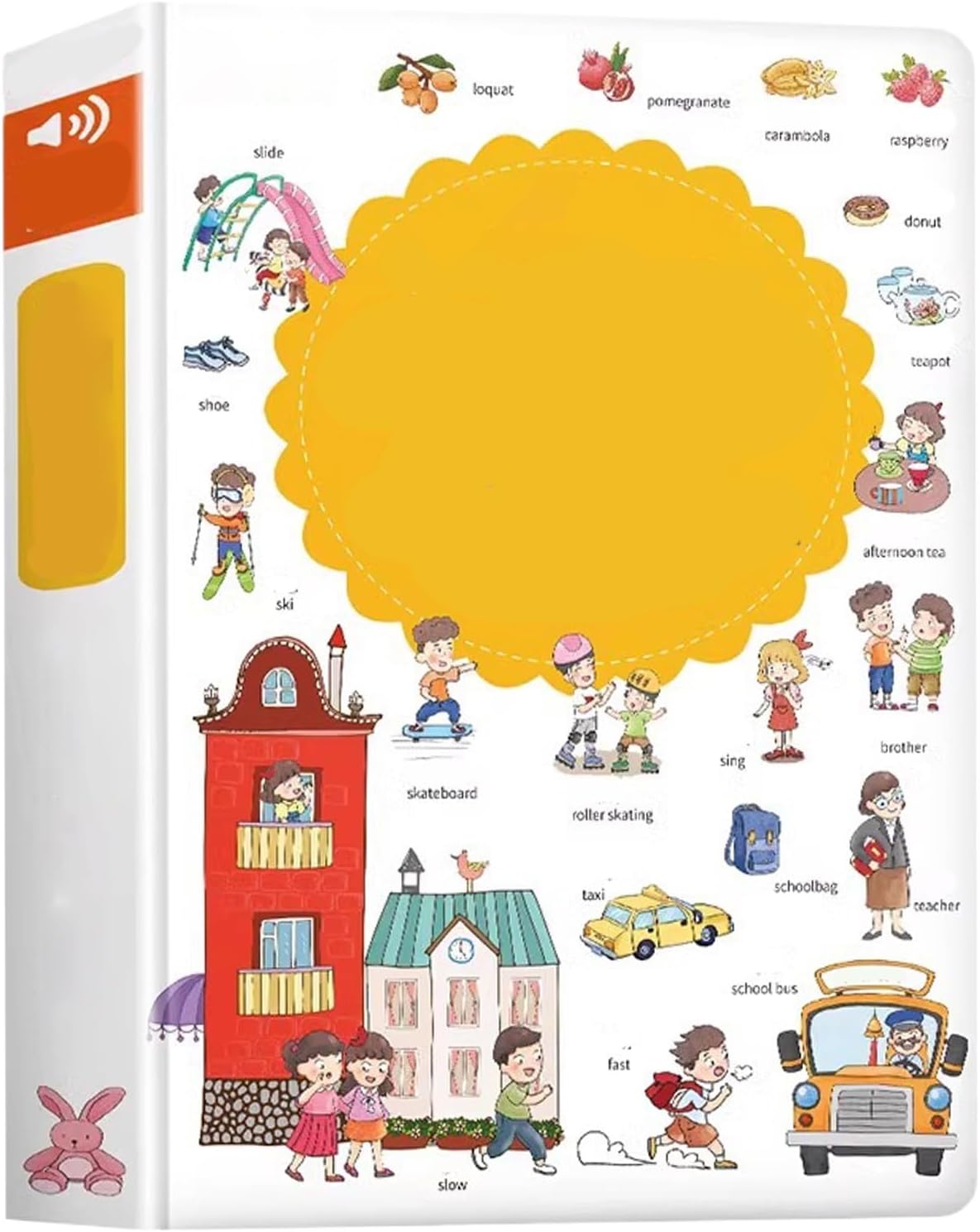 English Words Talking Book for Kids - Interactive Speech Activity Book | Talking Books for Children 2-6 Years Old, Boys, Girls, Preschoolers, Kindergarten Learning and Fun