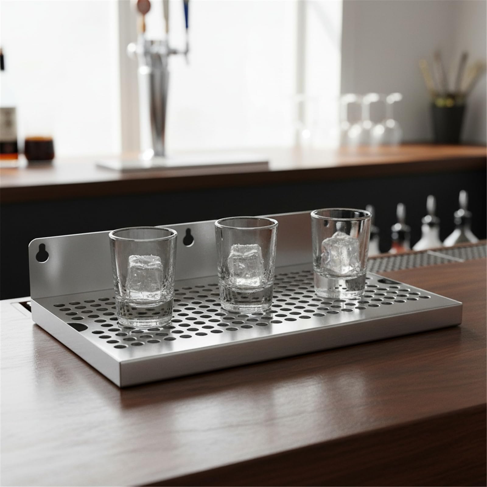 Bandeja de goteo de aceite de acero inoxidable multiusos para cocinar camareros con función antideslizante que garantiza en varios juegos de sartenes rectangulares
