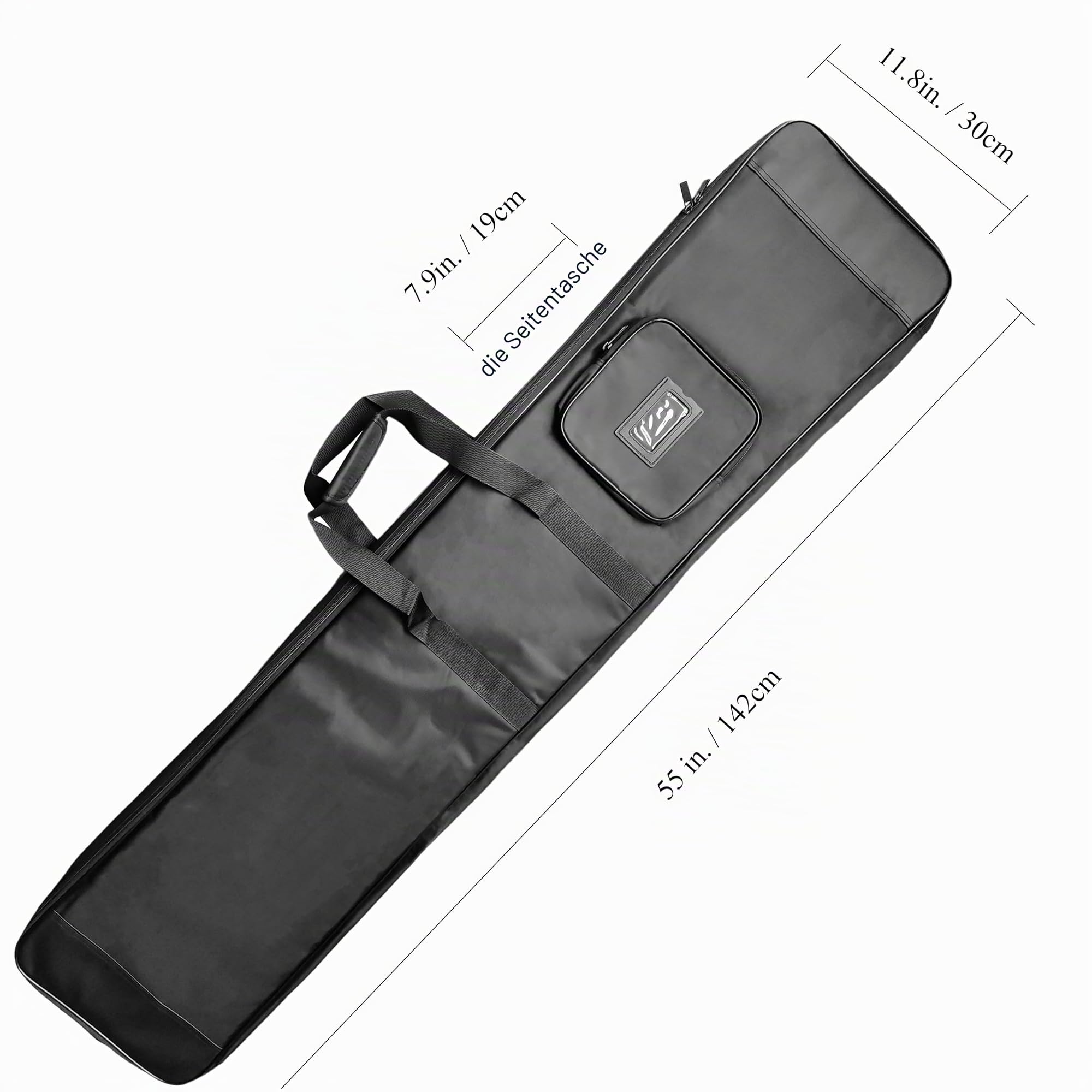 LEONARK Hema Tasche für 2 Schwerter, 142,2 cm, langes Zaunschwert, Zwei Griffe, Federschwert, gepolsterte Aufbewahrungstasche, tragbarer Rucksack mit Einer Schulter