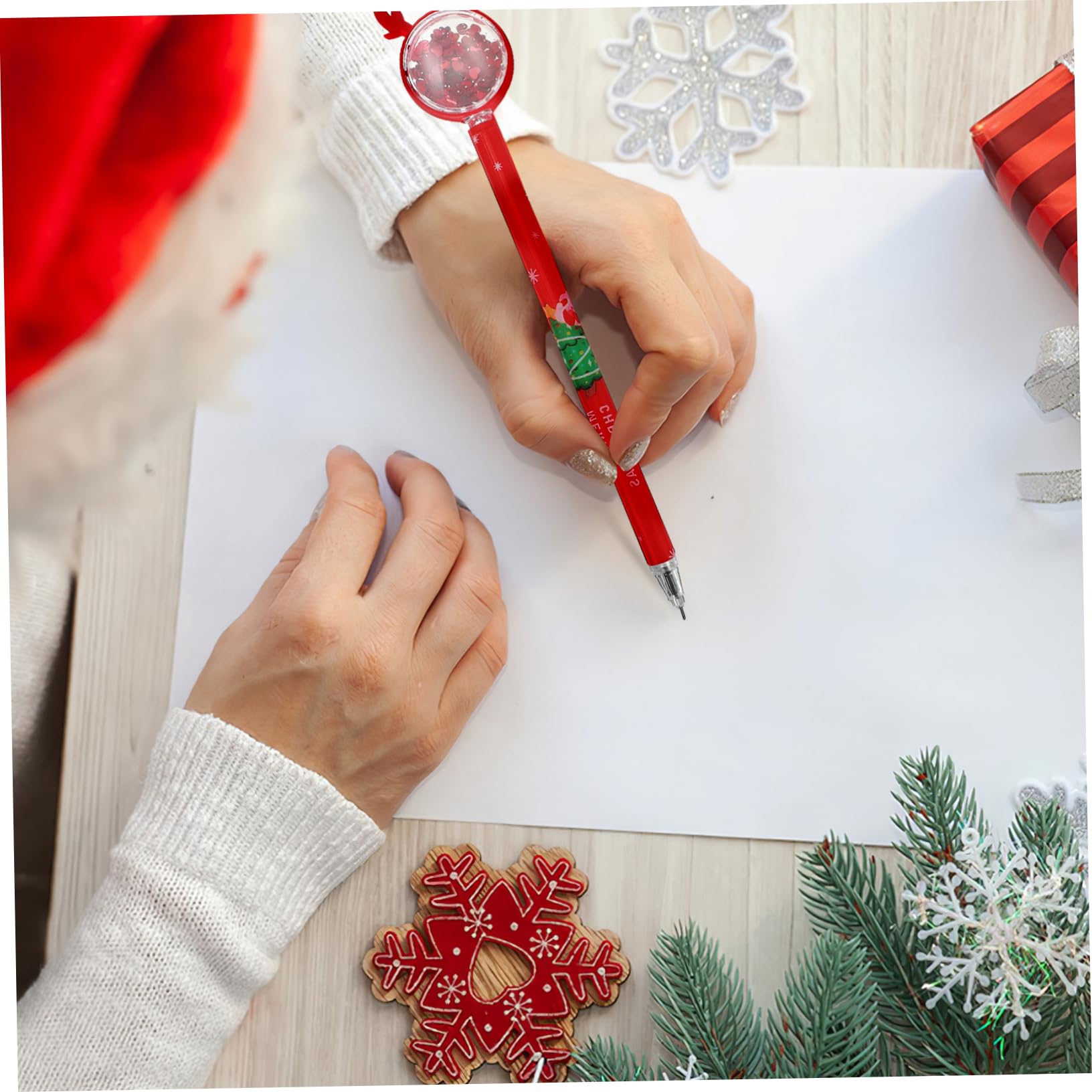 Stylos De Noël Uniques Design Délan Paillettes 36 Instruments Décriture Colorés Pour Le Bureau Et Les De Fête