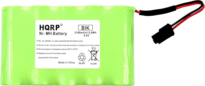 HQRP Backup Battery Compatible with GE Interlogix Simon Xti XTi-5 Security System 600-XTI-BAT A2100Mah 6V Wireless Control Panel
