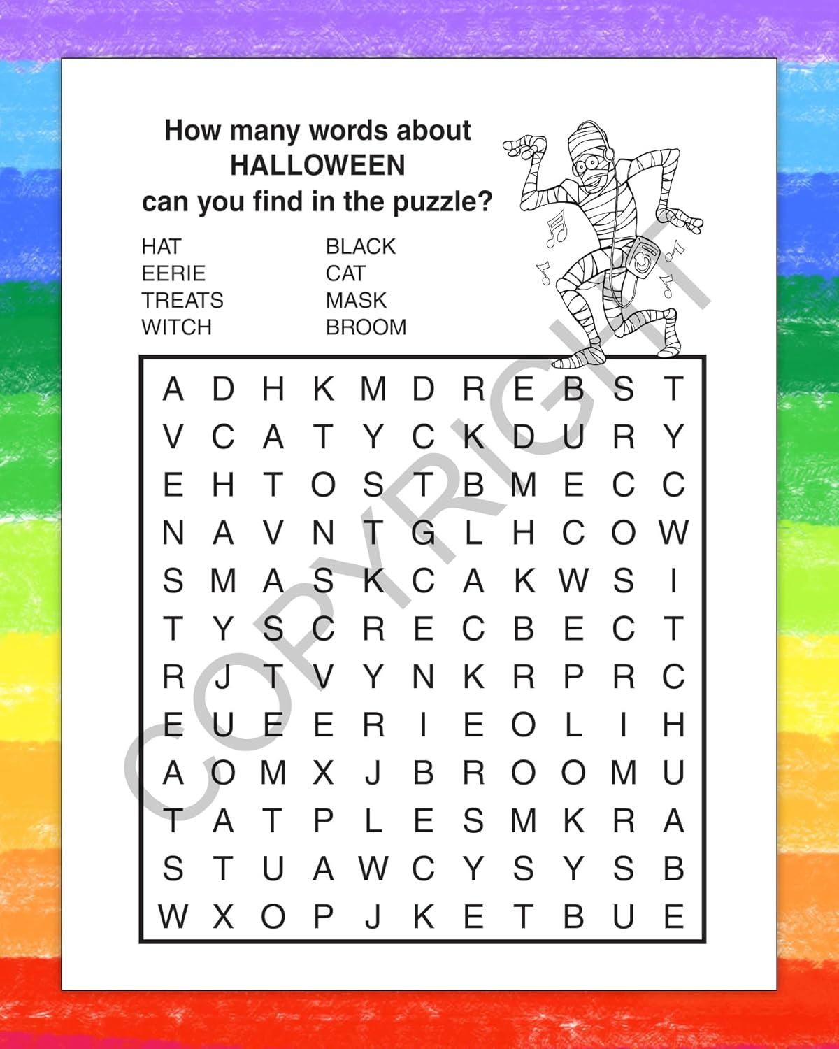 ZOCO – Custom Halloween Coloring Books (250 Bulk Pack, with Crayons) – Gift, Toys, Party Favors, Treat, Goodie Bag Stuffers – Fun Mini Activities for Kids – Scary Stuff