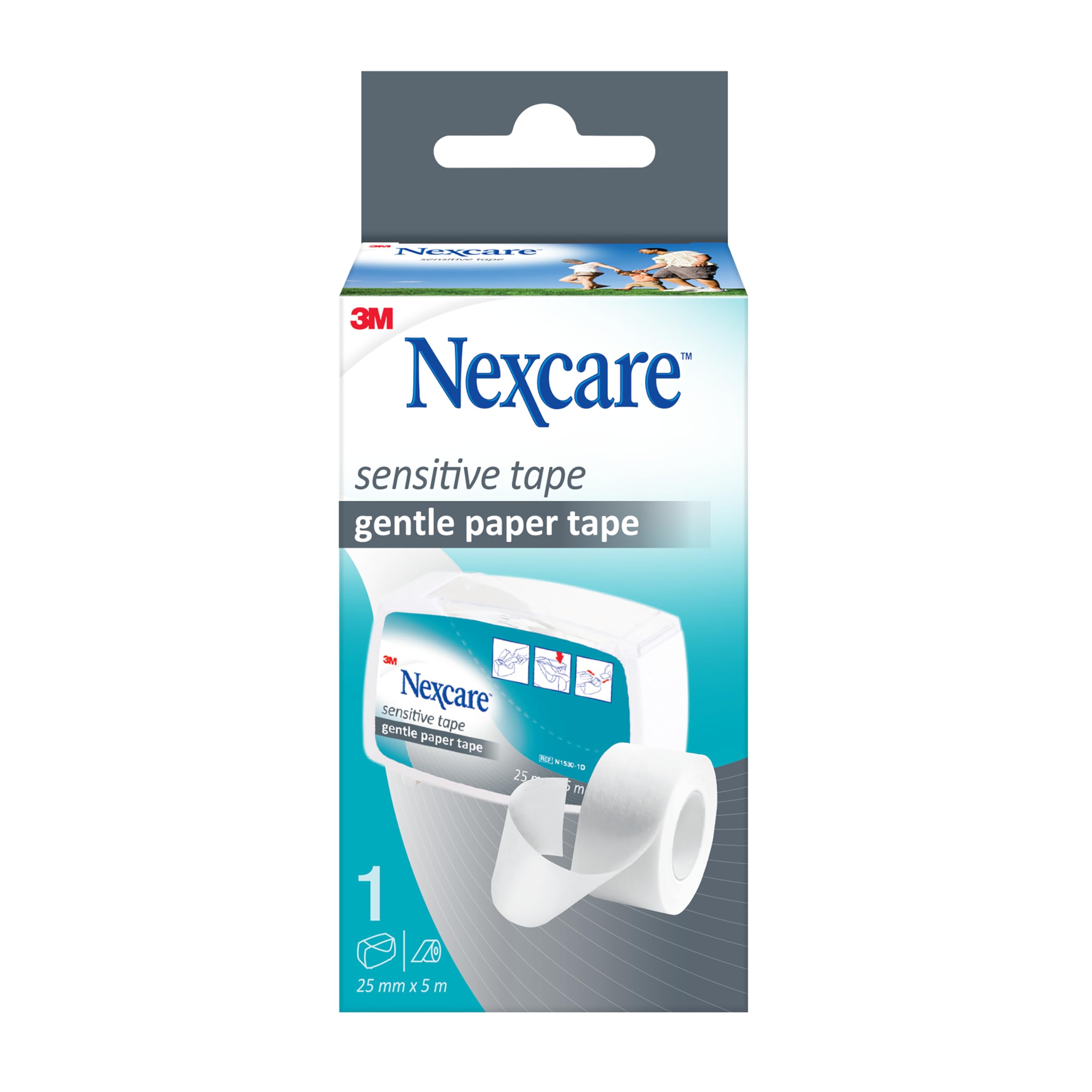 Nexcare Sensitive Tape, 25 mm x 5 m, 1 roll