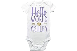 Hello World I'm Customized Name Bodysuit Baby Bodysuit - Newborn Bodysuit -...