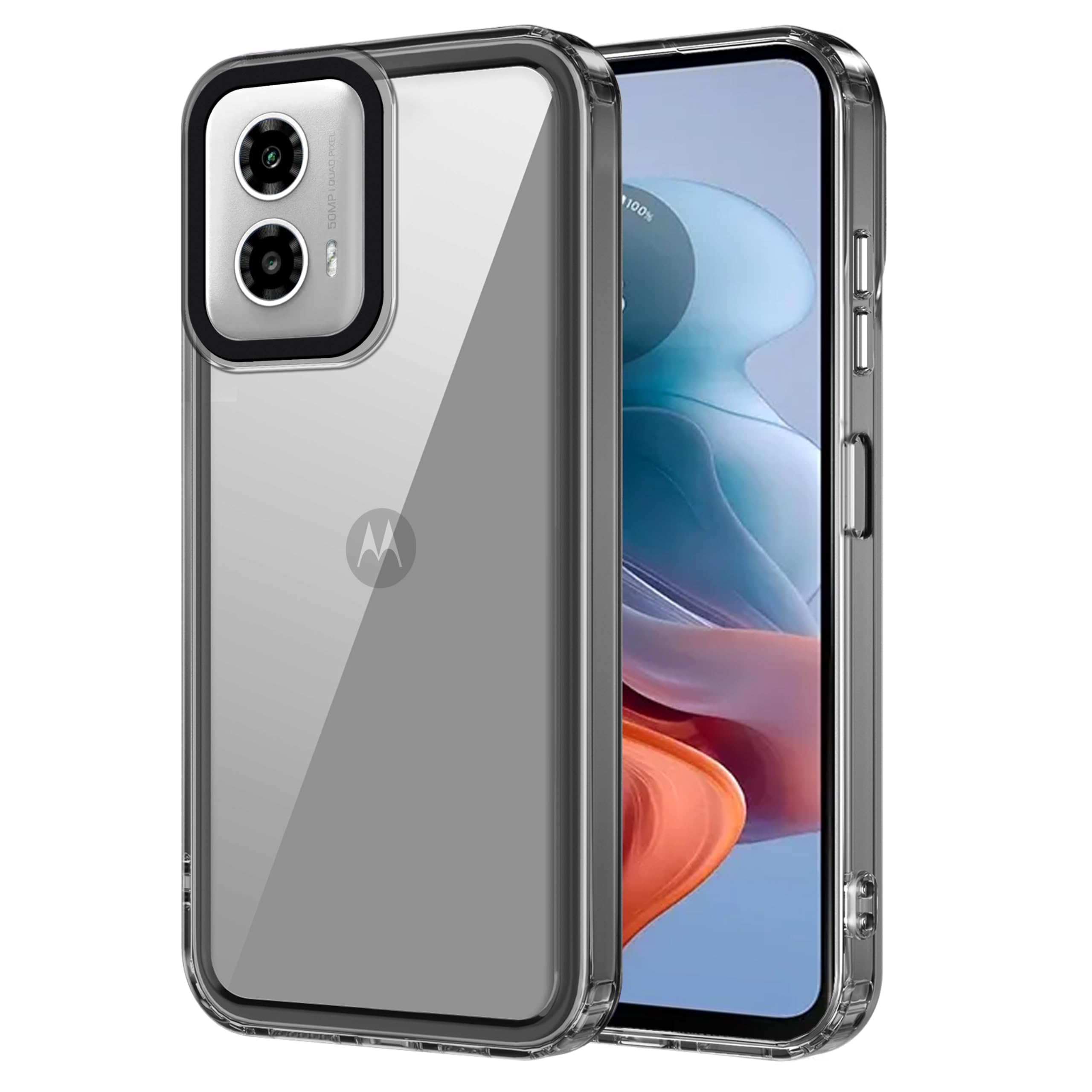 Zapcase Back Case Cover for Motorola Moto G34 5G | Compatible for Motorola Moto G34 5G Back Case Cover | Case Cover with Camera Protection | (TPU + PC | Translucent Black) (B0CSPJKJ5V) Amazon Price History, Amazon Price Tracker