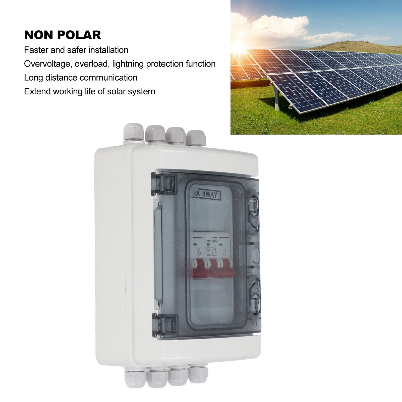 Scatola interruttore miniaturizzato CC efficiente sezionatore solare fotovoltaico per uso domestico (32A)
