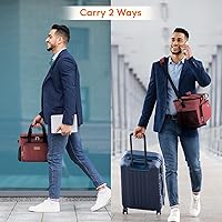 Vista 25 de Lifewit Bolsa de Almuerzo Mediana Aislada Caja de Almuerzo Hielera Suave Bolsa Refrigerante para Adultos Hombres Mujeres, Gris 12 Latas (9L)