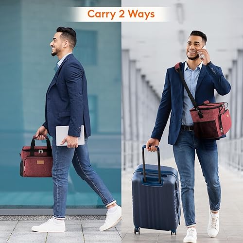 Miniatura 25 de Lifewit Bolsa de Almuerzo Mediana Aislada Caja de Almuerzo Hielera Suave Bolsa Refrigerante para Adultos Hombres Mujeres, Gris 12 Latas (9L)