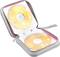 Vista 11 de Funda para CD, soporte para cartera de DVD, funda para CD/DVD, 40 discos, bolsa resistente, carpeta de almacenamiento, álbum (puple)