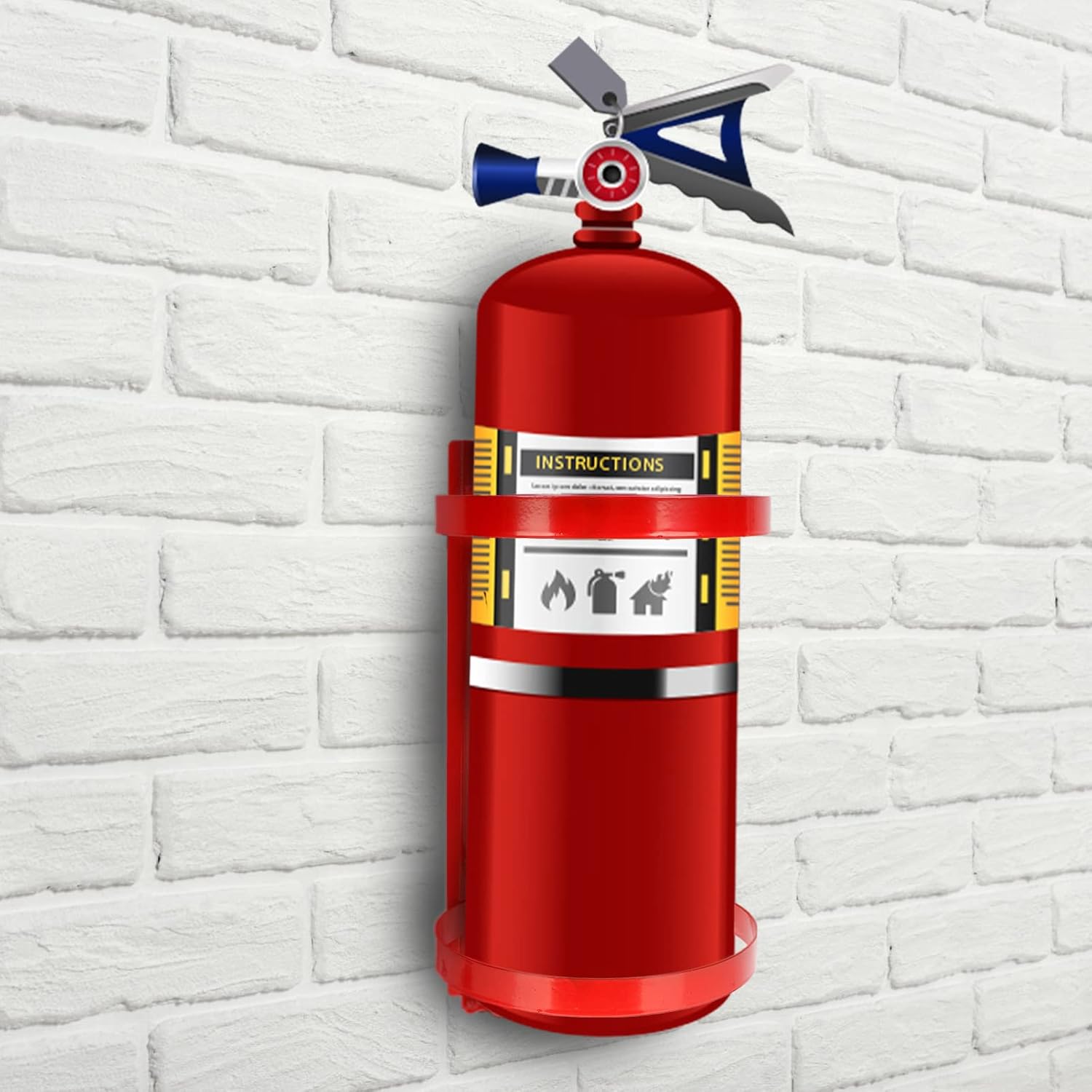 GANAZONO Hanger Wall Mount Bracket for Extinguishers Hook for Secure Fixing Easy Installation Fire Safety
