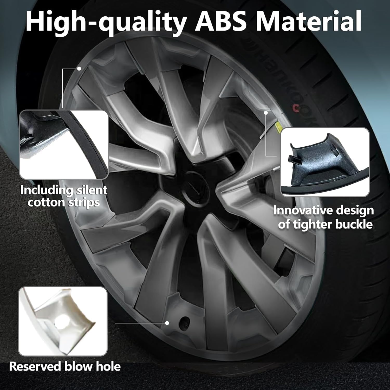 Rim Protector for Tesla 2024 2025 2026 Model 3 Highland 19 Inch Nova Wheels Cover All-in-one Car Tire Trim Rings Rim Case Hubcaps Model 3 Accessories