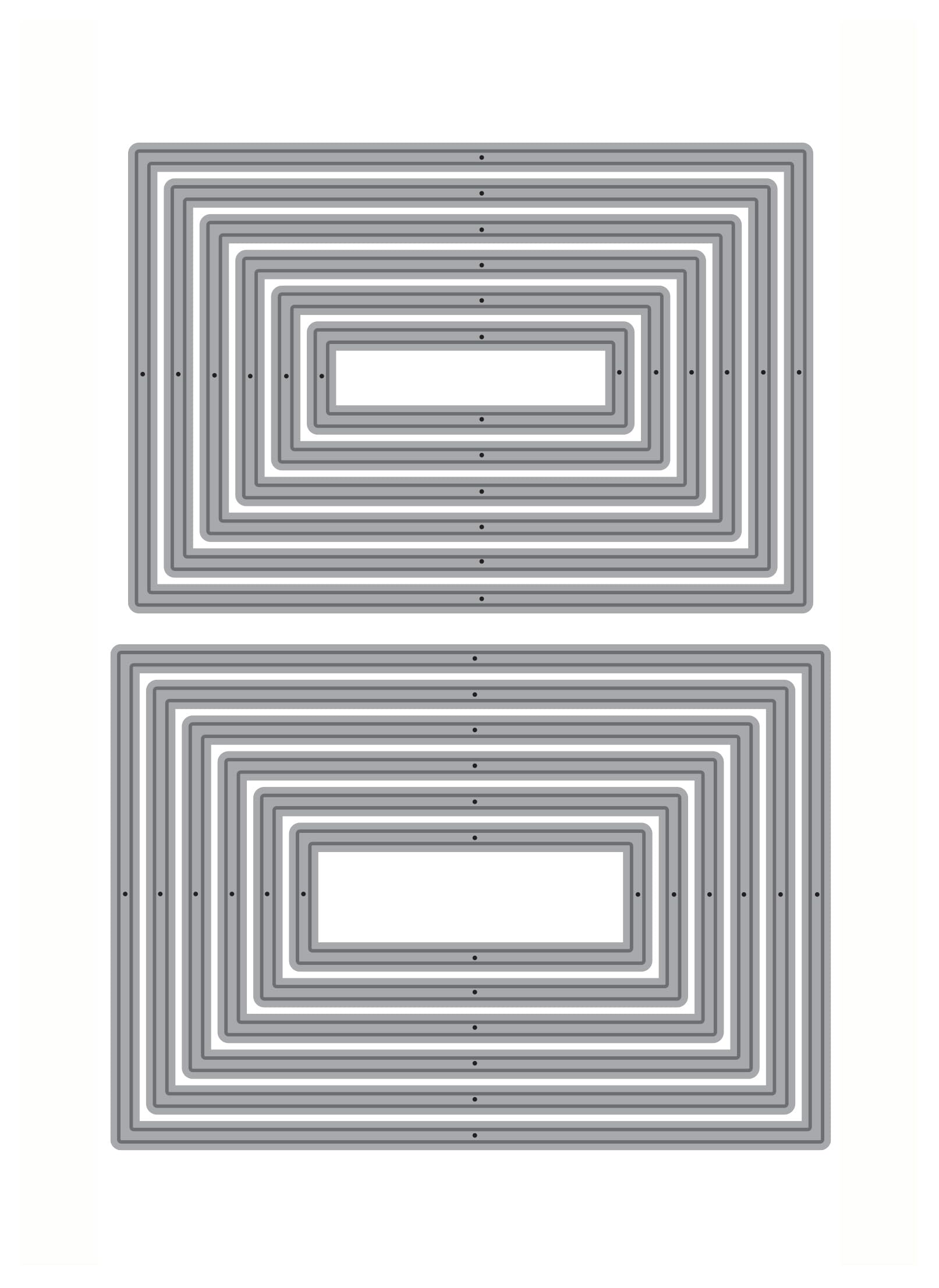 Essential 4-Bar Rectangles, Essentials by Ellen Designer Dies, Layering Stackable Nesting Panels Matting. Die Cut for Card Making.