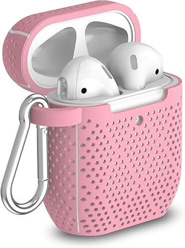 Vista 14 de TalkWorks - Carcasa rígida para AirPods (cierre de clip, compatible con Apple AirPods Series 1 y 2), color negro