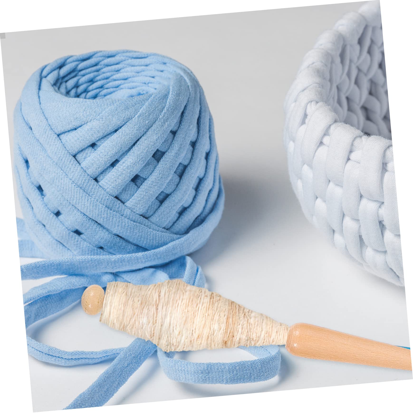 HOMSFOU 3 Ensembles Kit Outils de Tricot Ensemble de Métiers à DIY pour Adultes Aiguilles à Tricoter avec Fil Coton Activités Manuelles et Apprentissage Créatif