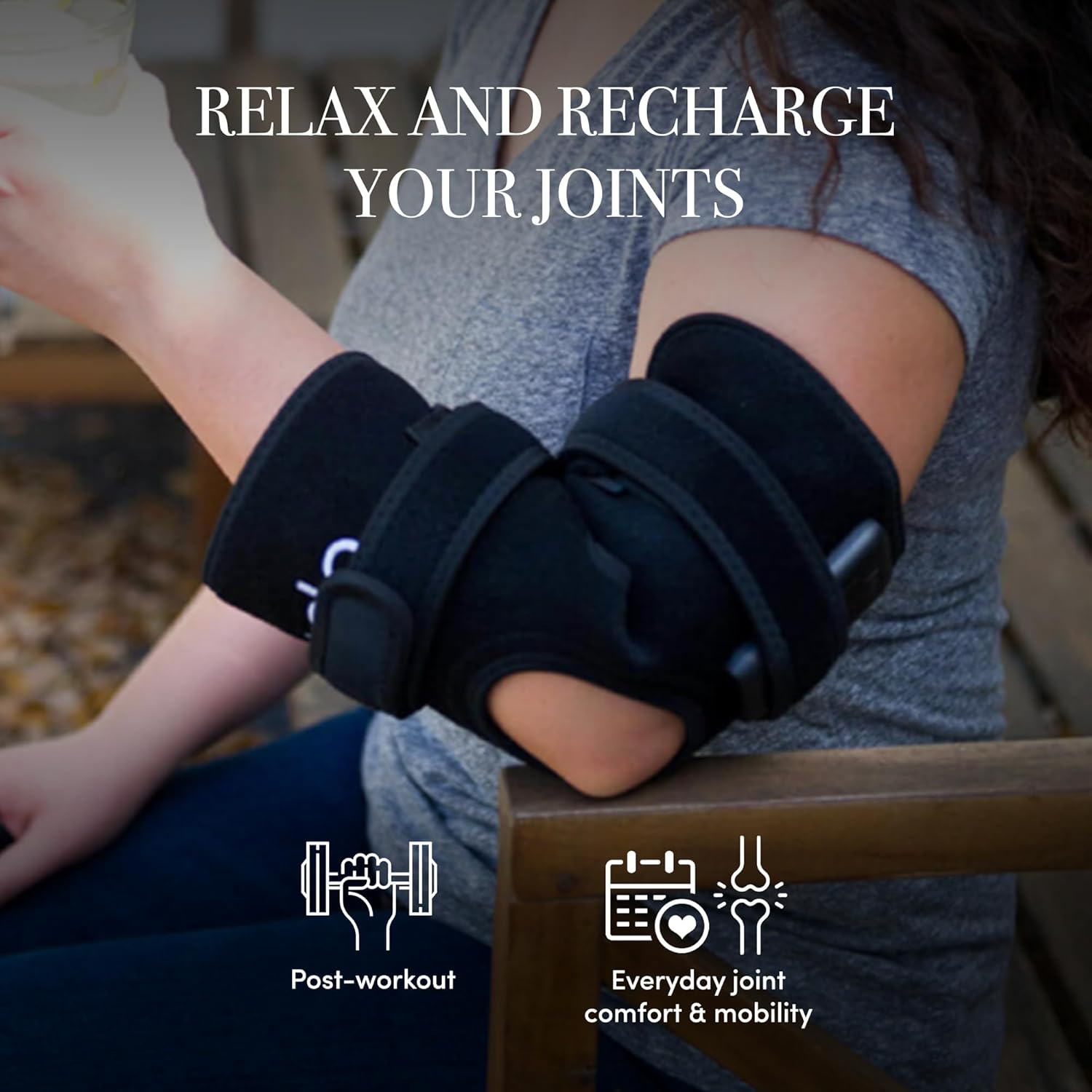 dpl Flex Joint Wrap, Infrared & Red Light Therapy Wrap, LED Light Therapy Products for Joint and Muscle Comfort & Circulation Support, Adjustable Infrared Wrap for Knees, Elbows, Shoulders & Ankles