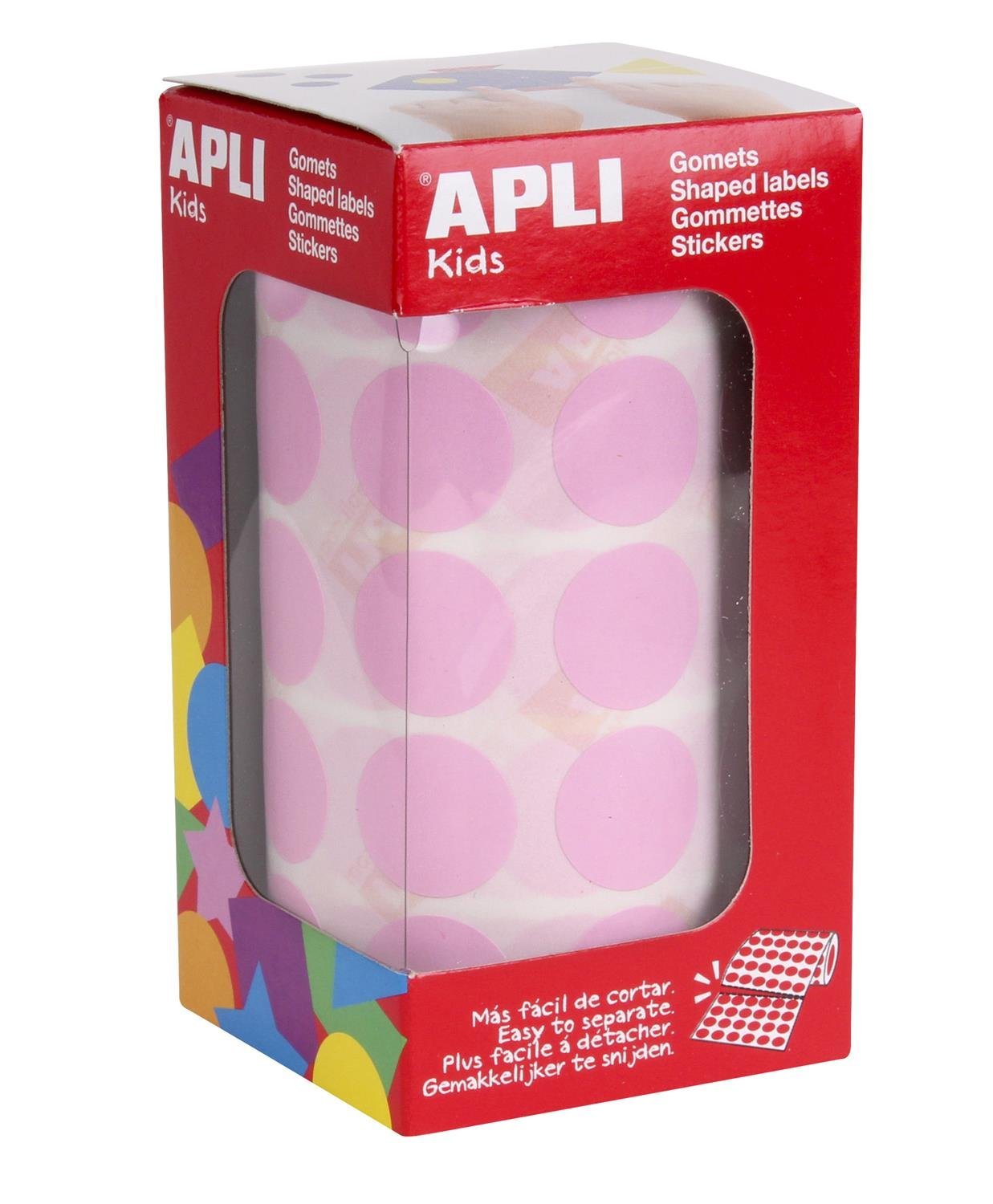APLI Kids 11489 – Roll of Round Gummets 20 mm, Pink — image 1