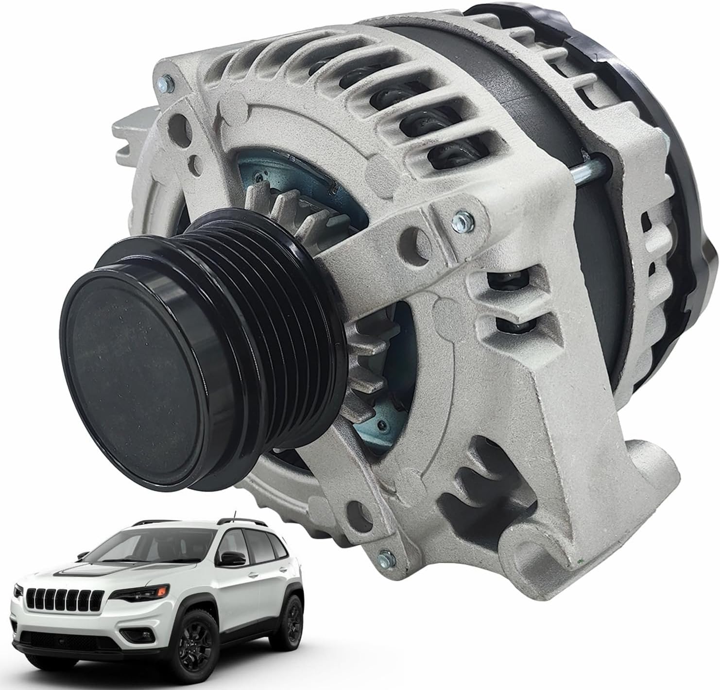 SHOWSEN 12886N Alternator 160A Compatible with 2014-2022 Jeep Cherokee KL 3.2L & 2015-2017 Chrysler 200 3.6L 12V Replacement 421000-0821 56029622AC