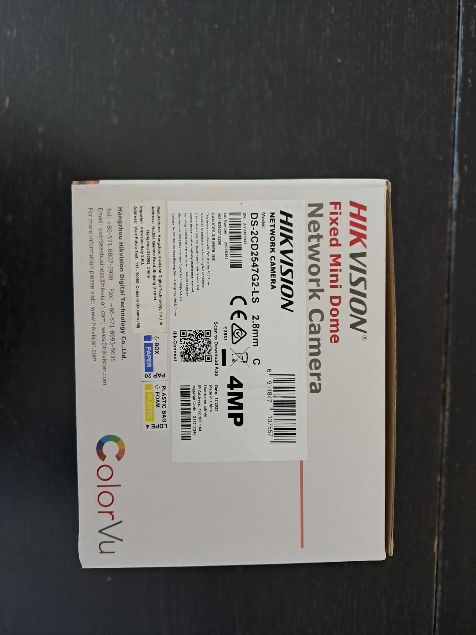 Hikvision Kamera IP DS-2CD2347G2H-LI(2.8mm)(eF)