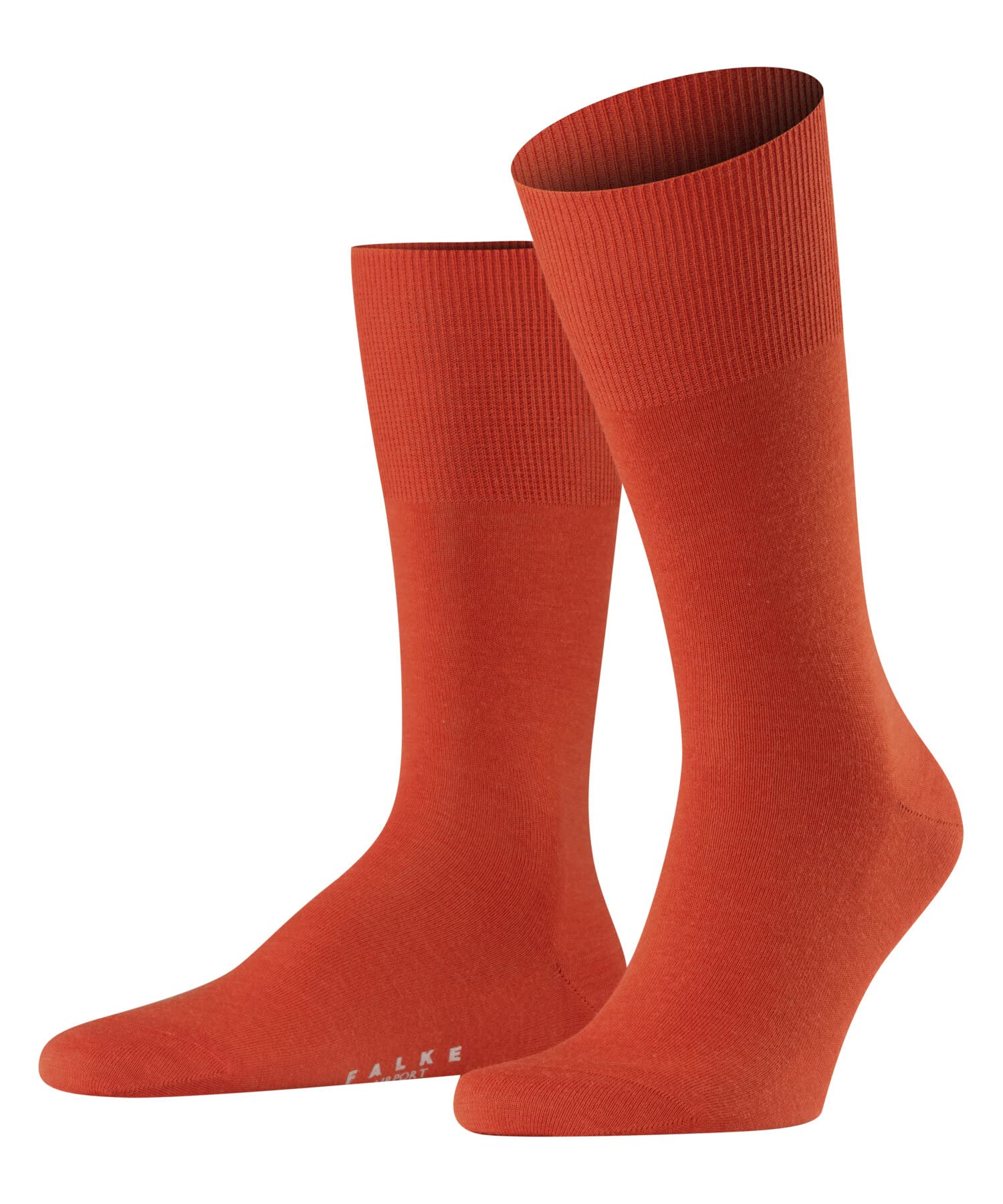 FALKE Men's Airport M So Wool Cotton Plain 1 Pair Socks, Orange Red Clay 8095, 8.5-9.5