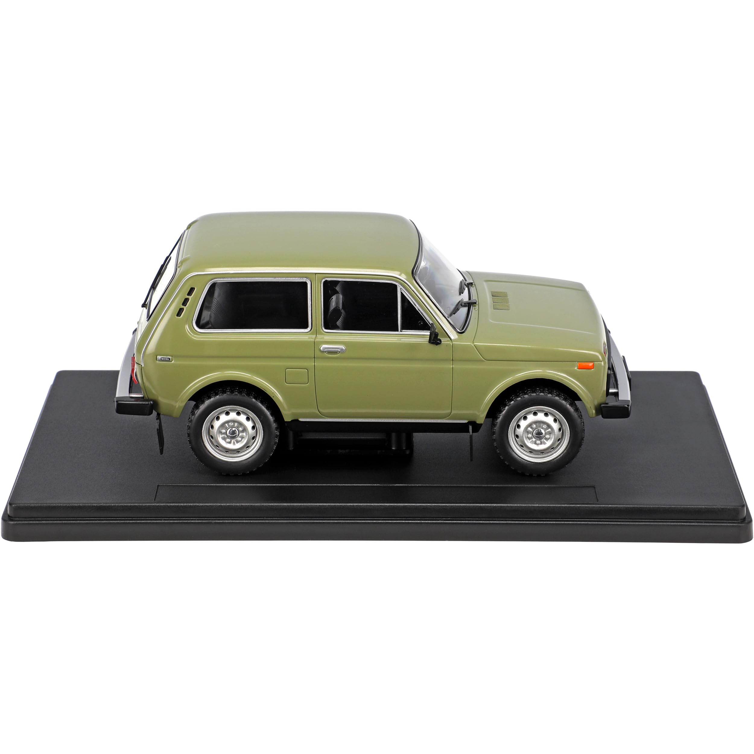 alles-meine.de GmbH Lada Niva was 2121 Grün Ab 1976 mit Sockel 1/24 Modell Auto mit individiuellem Wunschkennzeichen