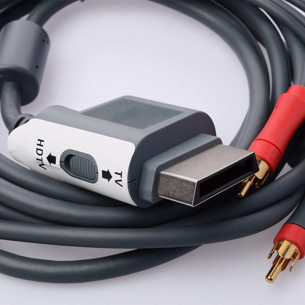 250CM Length Premium HDTV Composite Component High Definition HD AV TV LCD Cable Cord for Microsoft Xbox 360