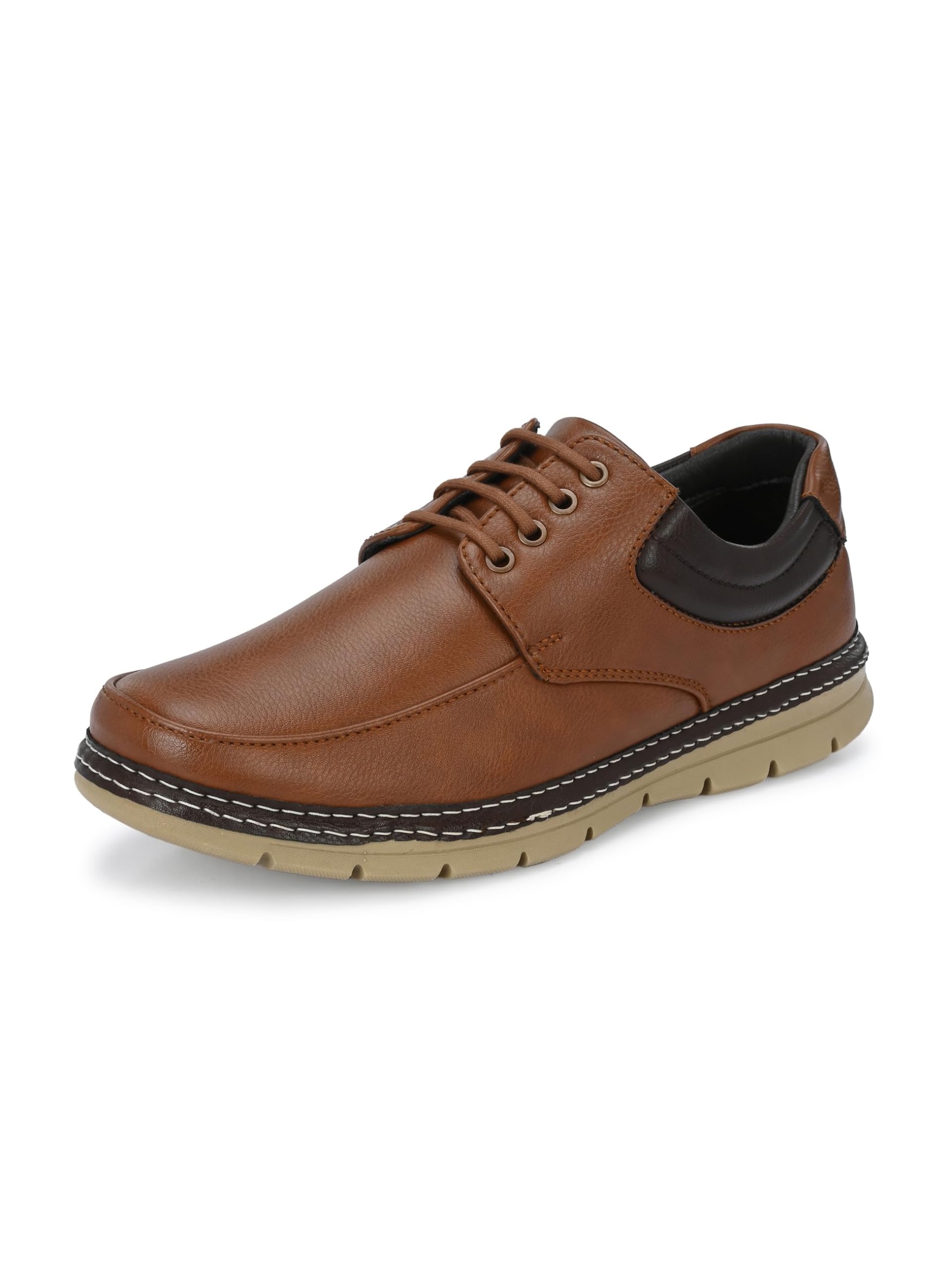 Eego Italy Stylish and Comfortable Mens Casual Lace Up Shoes - TH-5051-TAN-10 (B0CYGZS6HL) Amazon Price History, Amazon Price Tracker