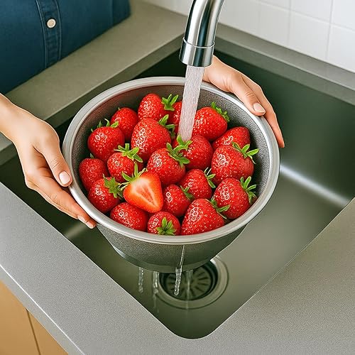 Miniatura 9 de HIC Colador de malla reforzado, acero inoxidable 188, 10 pulgadas