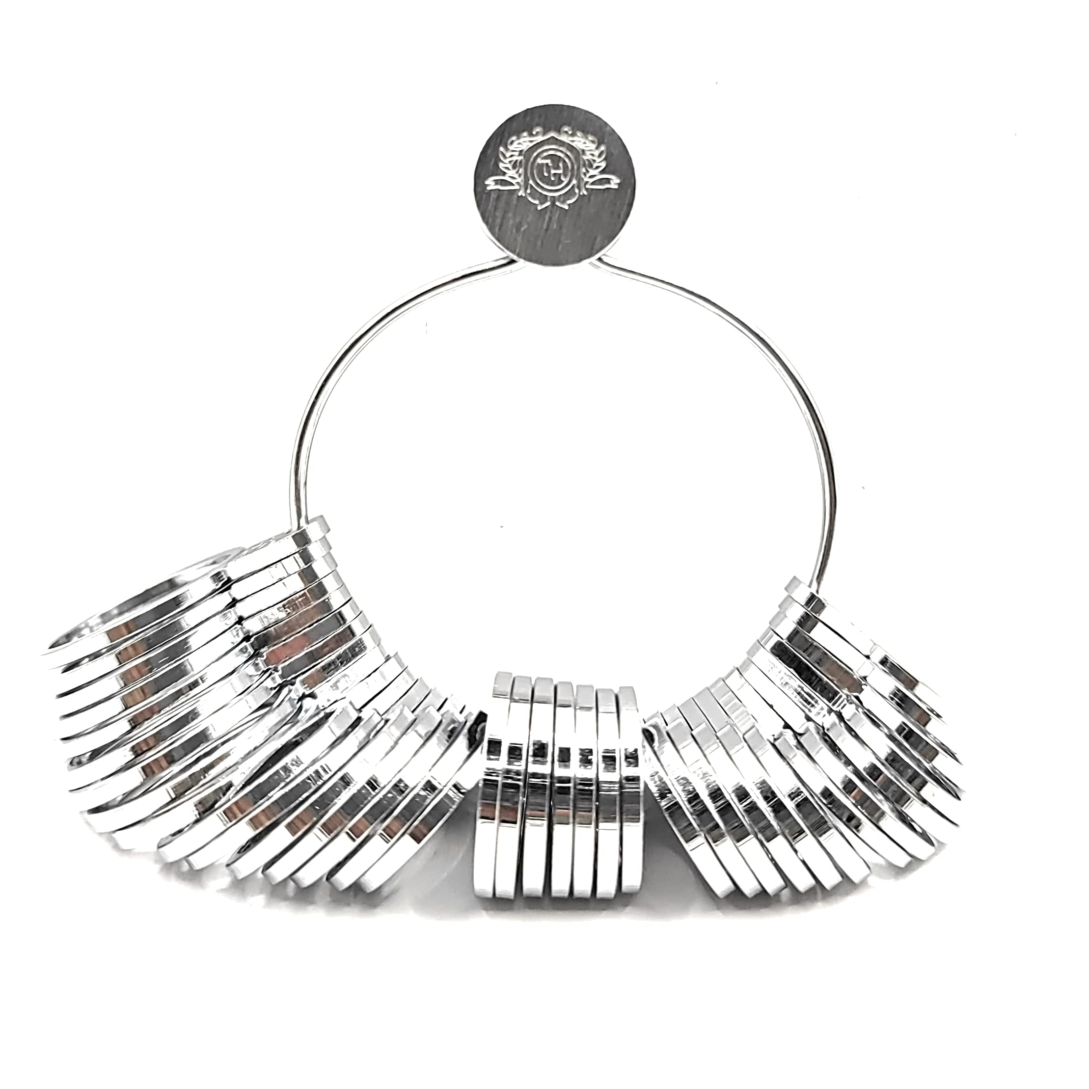 Universal Ring Sizer for Measuring Finger Ring Sizes, Includes 36pcs Flat Rings for Jewellery Making and Jewelry Repair