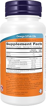 NOW Foods Supplements, Neptune Krill Oil 500 mg, Phospholipid-Bound Omega-3, Cardiovascular Support*, 60 Softgels