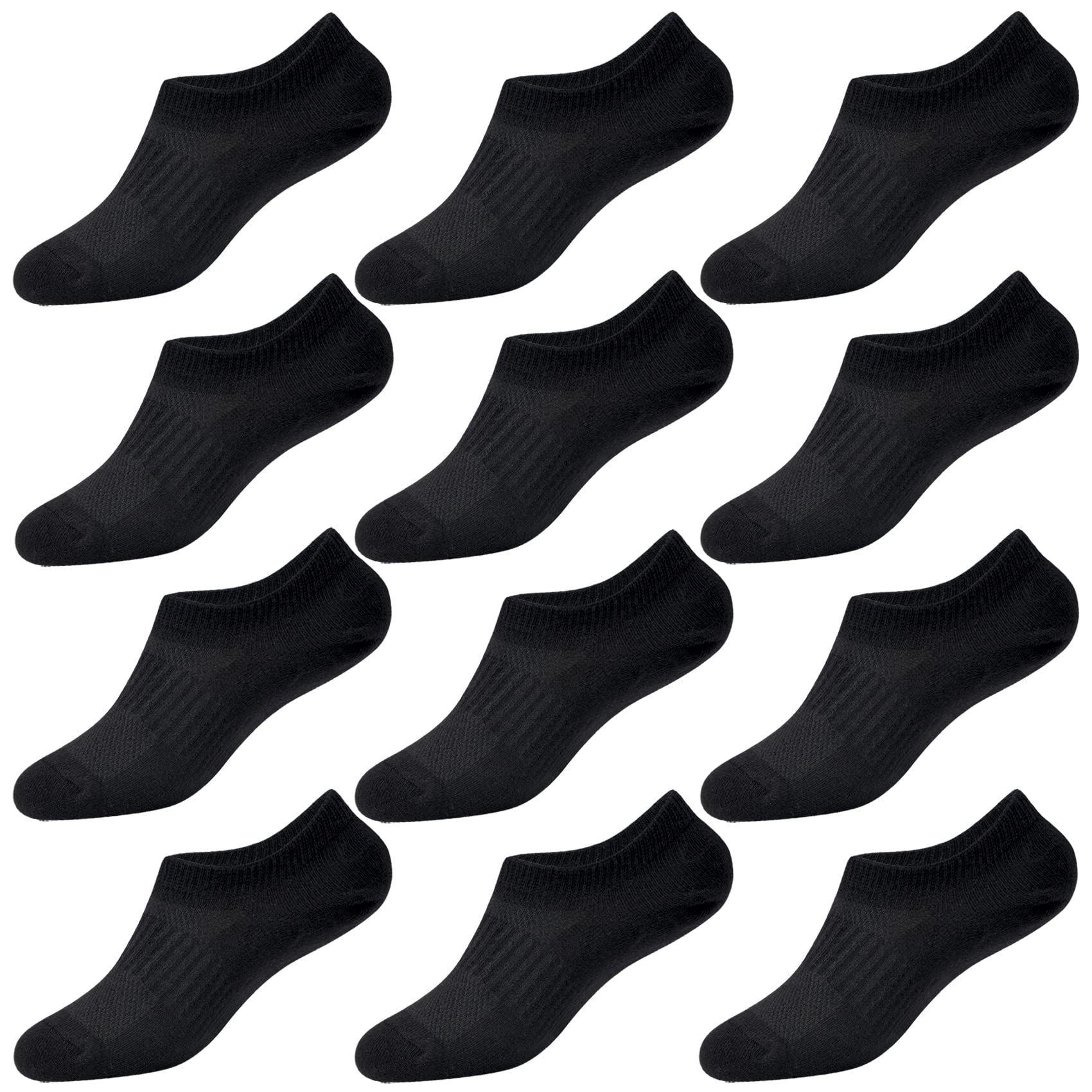 No Show Socks Girls 12 Pairs Kids No Show Socks Boys Cotton Low Cut Non Slip Socks Children Youth Adults