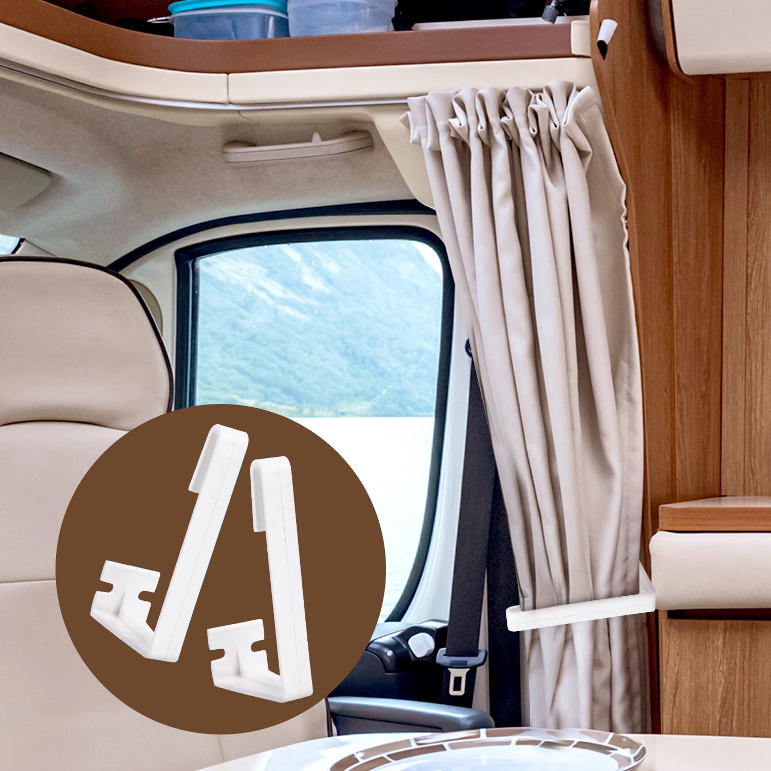 RV Window Covering Retainers 8-Piece RV Curtain Clip Set With Screwdriver -  Secure Your Camper Window Coverings In Bedroom \u0026 Bathroom Camping Window  Clips, image size:1500x1500