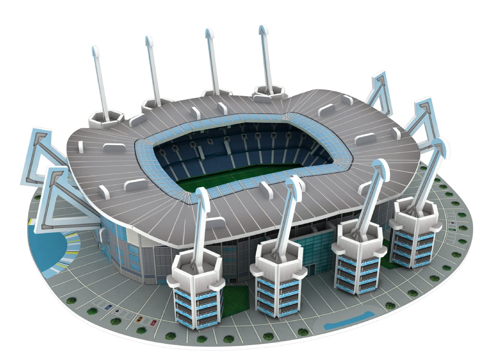 Amazon.co.jp: 3D 組み立て模型 世界のサッカースタジアム ミニ
