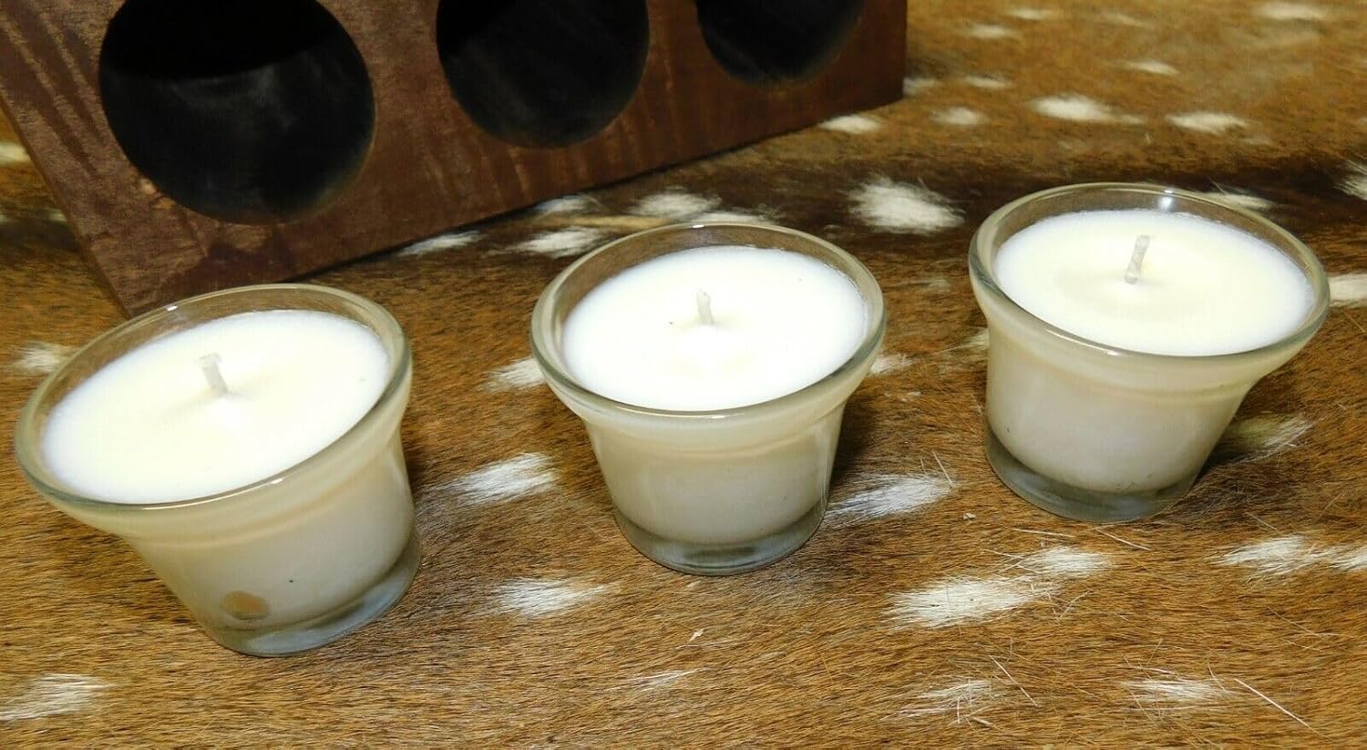 6 Replacement Sugar Mold Candle Holder Primitive Clear Glass Votive Candles XLR-1038 Farmhouse Home Wall Desk Office Home Decor Hanging Decorations