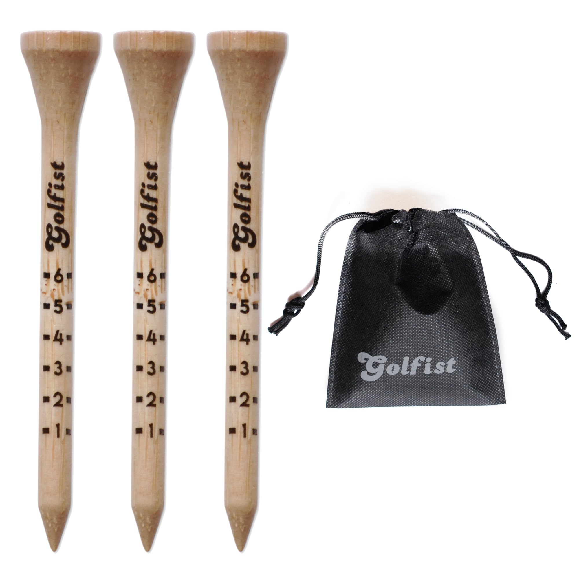 Golfist 70mm Bamboo Golf Tees